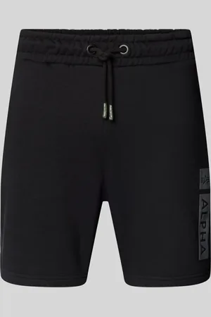 Alpha Industries Regular fit sweatshorts met labelprint