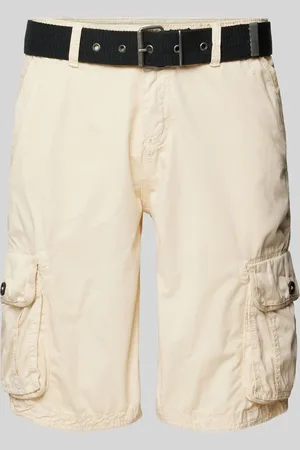 Cars Korte regular fit cargobroek met stoffen riem, model 