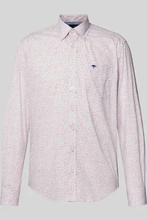 Fynch-Hatton Slim fit vrijetijdsoverhemd met all-over motief