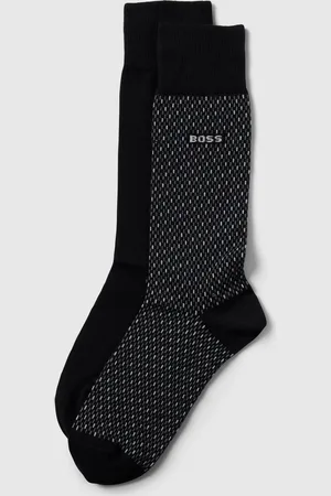 HUGO BOSS Sokken met labeldetail in een set van 2 paar