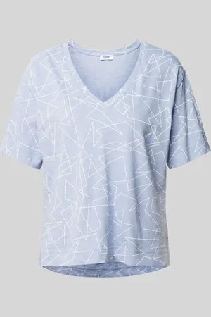 ESPRIT T-shirt met grafisch motief en V-hals