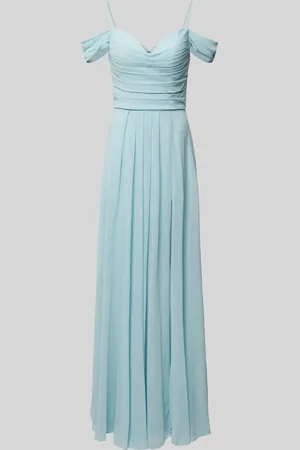 Mascara Maxi-jurk in effen design met plooien