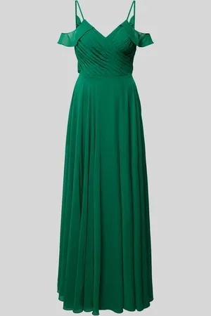 Mascara Maxi-jurk in effen design met plooien