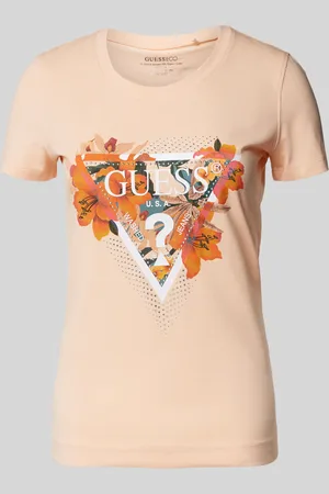 Guess T-shirt met label- en motiefprint, model 