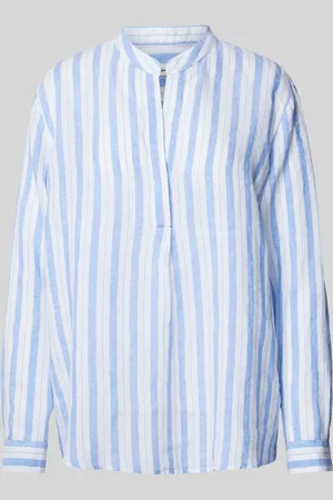 Seidensticker Blouse van linnen met streepmotief