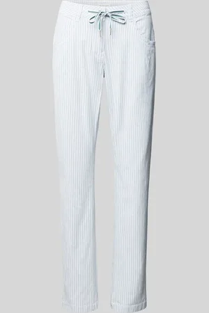 TOM TAILOR Slim fit broek met streepmotief