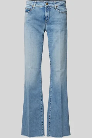 Cambio Flared fit jeans met persplooien