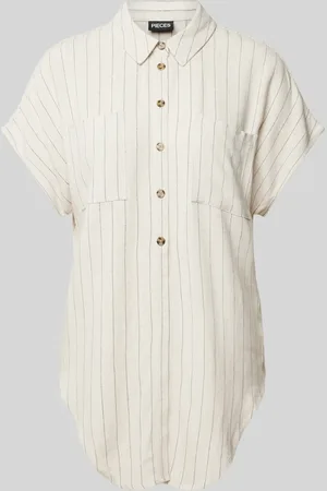 Pieces® Blouse met knoopdetail, model 