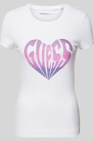 Guess T-shirt met strass-steentjes, model 