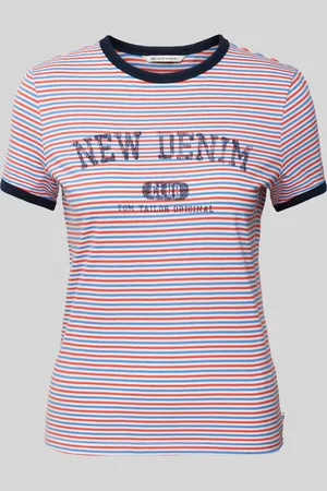 TOM TAILOR T-shirt met statement- en labelprint
