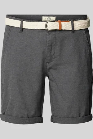 Redefined Rebel Korte regular fit broek met riem, model 