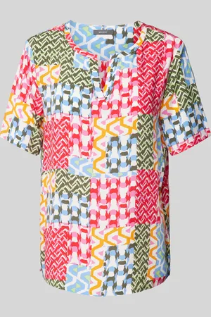 Montego Blouse met motiefmix