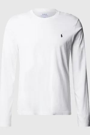 Ralph Lauren Katoenen shirt met lange mouwen en labelstitching