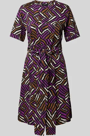 Max Mara Knielange jurk met strikceintuur, model 