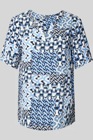 Montego Blouse met motiefmix