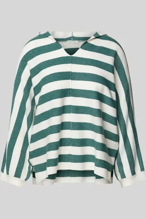 TOM TAILOR Pullover met streepmotief en 3/4-mouwen