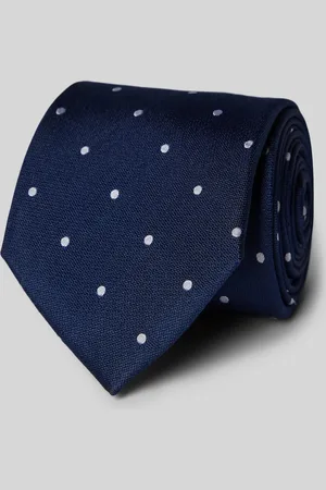 Profuomo Zijden stropdas met all-over motief (8 cm)