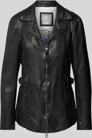 Gipsy Leren jack met tweewegritssluiting, model 