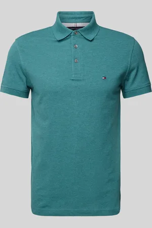 Tommy Hilfiger Slim fit poloshirt met labelstitching