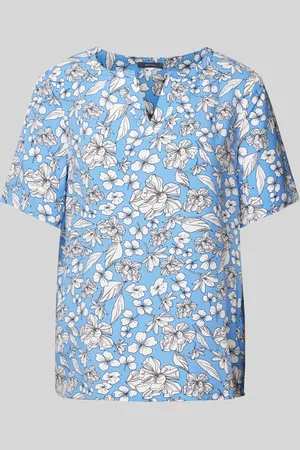 Montego Blouse met bloemenmotief en V-hals