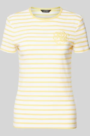 Ralph Lauren T-shirt met logostitching, model 