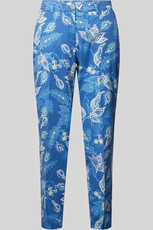 Brax Skinny fit stoffen broek met paisleymotief, model 