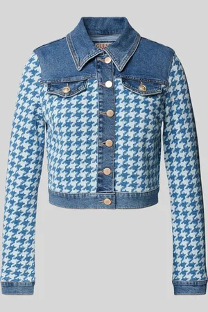 Guess Jeansjack met pied-de-poule-motief