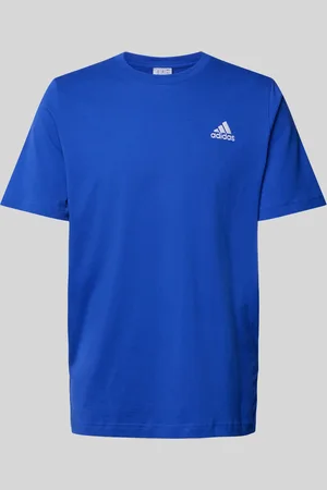 adidas T-shirt met labelstitching en ronde hals