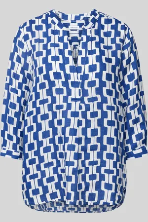 Seidensticker Linnen blouse met 3/4-mouwen, model 