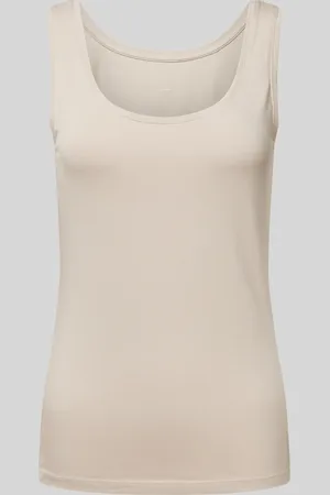 Opus Tanktop van een mix van katoen en elastaan