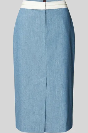 Stefanel Midi-rok in denimlook