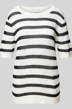 Frieda & Freddies Gebreide pullover met streepmotief