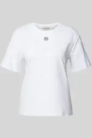 MSCH T-shirt met labelprint, model 