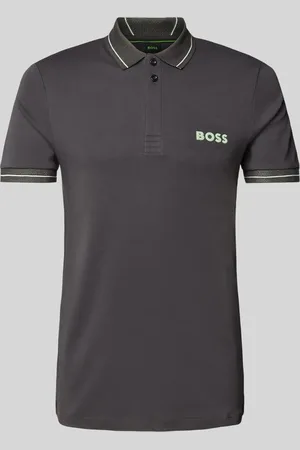 HUGO BOSS Poloshirt met labelprint, model 