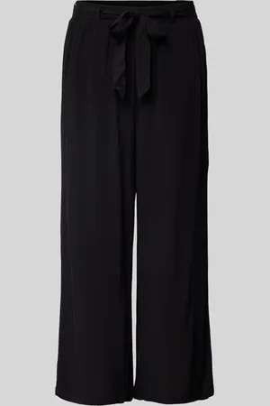 soyaconcept Regular fit culotte met strikceintuur, model 