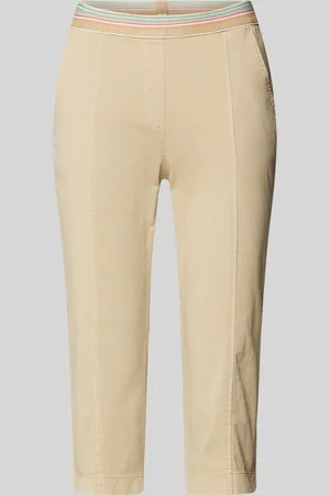 Toni Regular fit capribroek met elastische band, model 