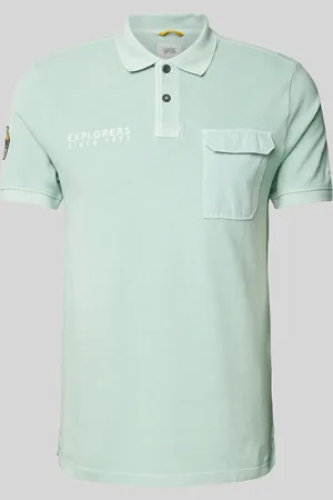 Camel Active Poloshirt met labelstitching