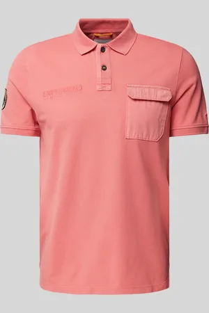 Camel Active Poloshirt met labelstitching