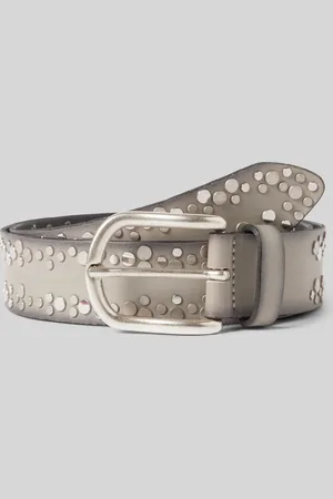 Vanzetti Riem van leer met studs en doornsluiting