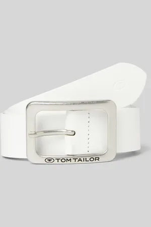 TOM TAILOR Leren riem in effen design, model 