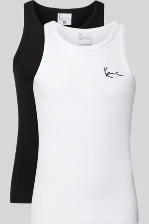 Karl Kani Tanktop met labelstitching in een set van 2 stuks