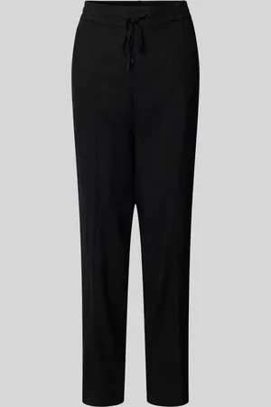 QS by s.Oliver Tapered fit stoffen broek met tunnelkoord
