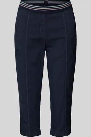 Toni Regular fit capribroek met elastische band, model 