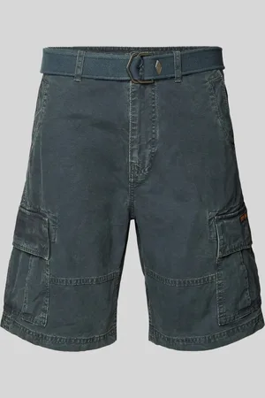 Superdry Korte regular fit cargobroek met riem