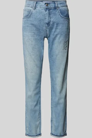 Angels Boyfriend jeans in destroyed-look met siersteentjes