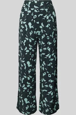 Opus Broek van viscose in verkorte pasvorm, model 