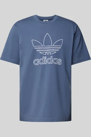 adidas T-shirt met labelstitching en ronde hals