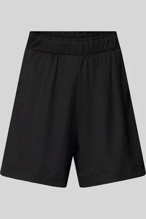 TOM TAILOR Korte loose fit broek met structuurmotief