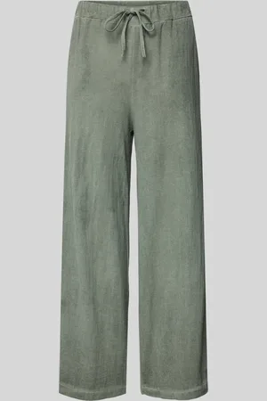Zabaione Wide leg broek met tunnelkoord, model 