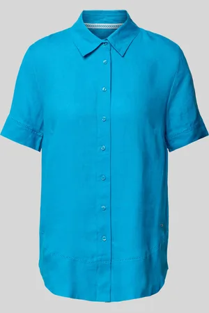 Brax Linnen blouse in effen design